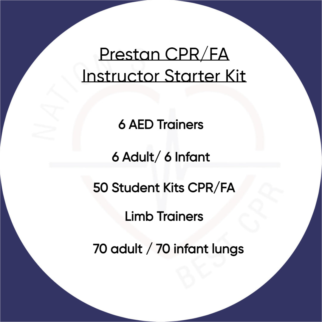 CPR/First Aid Instructor Starter Kit / Prestan Manikins with Monitor - 6pk