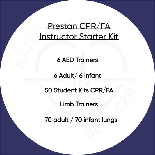 CPR/First Aid Instructor Starter Kit / Prestan Manikins with Monitor - 6pk